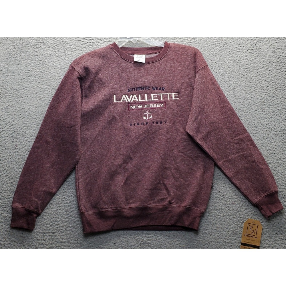Ragwear USA Sweatshirt Womens S Multi Lavallette New Jersey Logo Fleece Lined